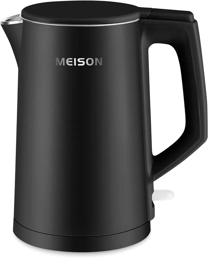 MEISON Electric Kettle, 1.7 L Stainless Steel Interior Blue