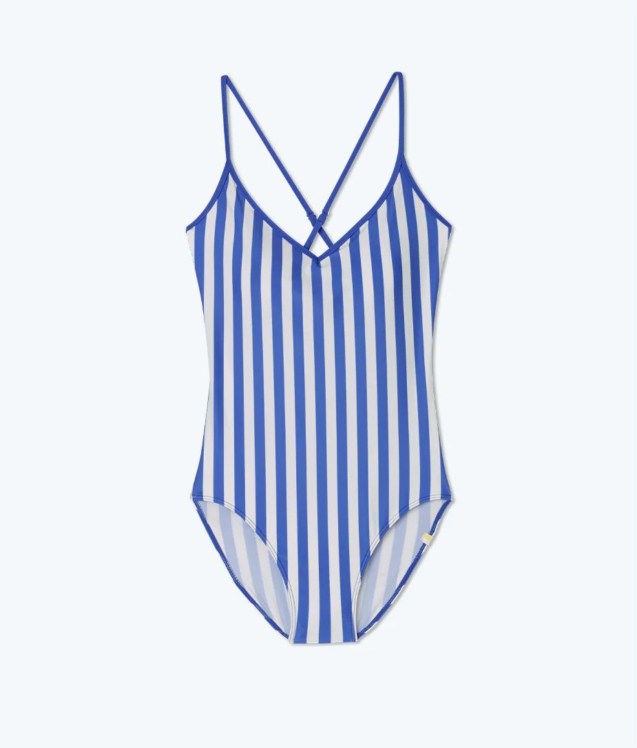 The Contrast V-Neck Classic One-Piece 
            | 
              
              
             ... | SummerSalt