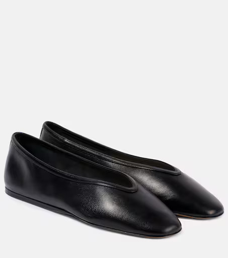 Luna leather ballet flats | Mytheresa (UK)
