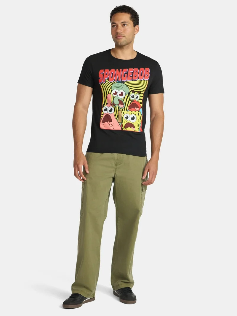 SpongeBob SquarePants Men's and Big Men's Graphic Tee with Short Sleeves, Sizes S-3XL | Walmart (US)