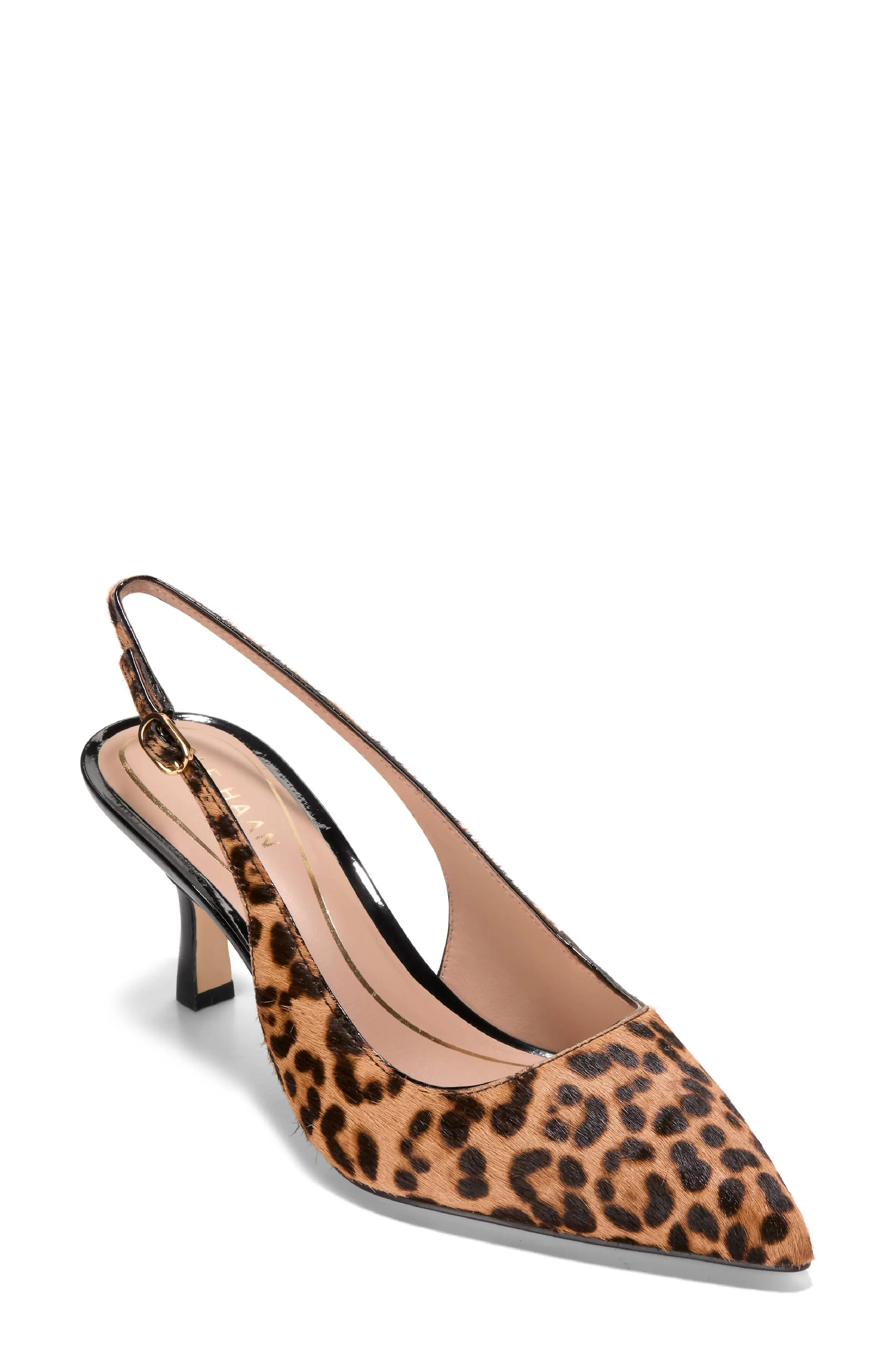 Cole Haan Hansell Genuine Calf Hair Slingback Pointed Toe Pump (Women) | Nordstrom | Nordstrom
