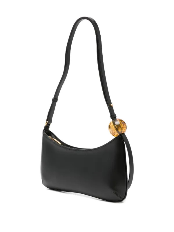 Jacquemus The Bisou Perle Shoulder Bag | Black | FARFETCH | Farfetch Global