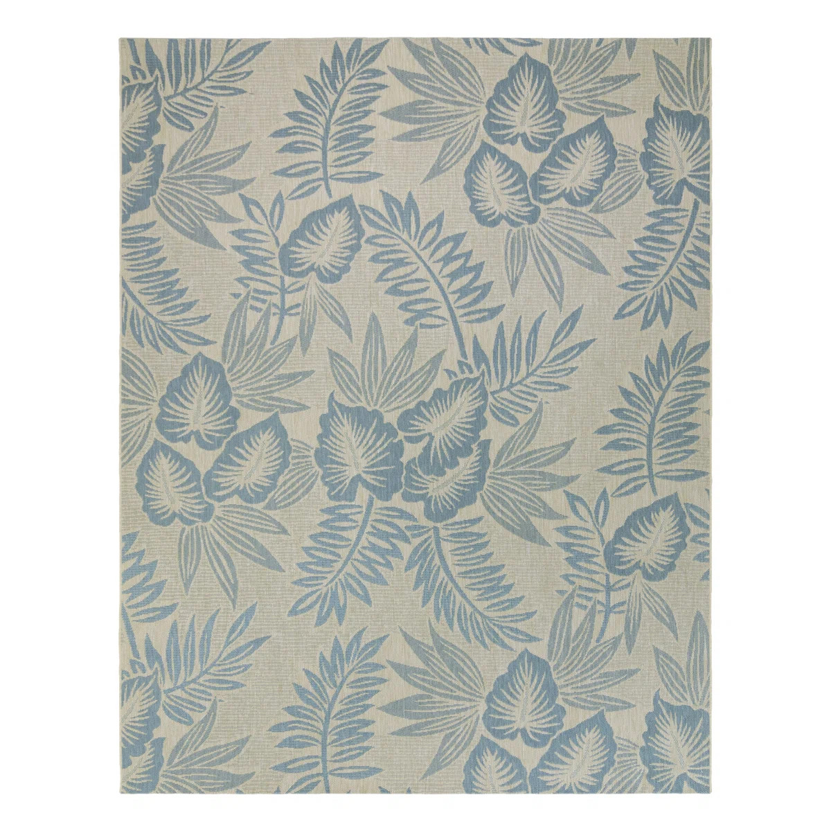 Reyn Spooner Tradewinds Kalo Aqua Blue Hawaiian Tropical Polypropylene Flatweave Indoor/ Outdoor ... | Wayfair North America