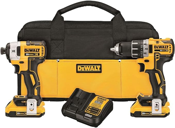 DEWALT 20V Max XR Cordless Drill Combo Kit, Brushless, 2-Tool (DCK283D2) | Amazon (US)