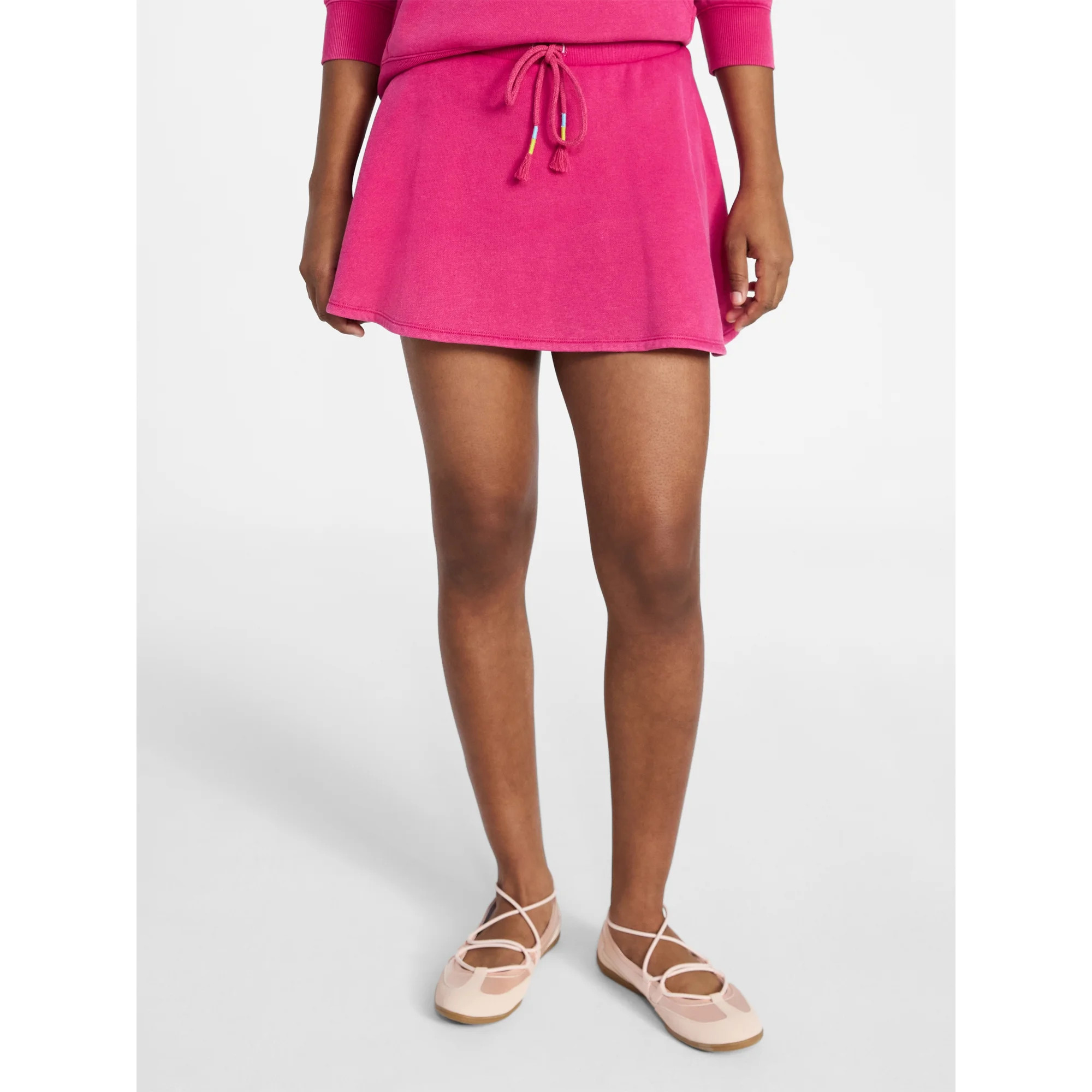 No Boundaries Washed Fleece Mini Skater Skort, Women's XXS-XXL | Walmart (US)