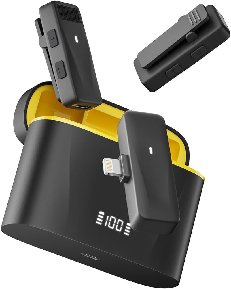 SOWINK Wireless Lavalier Microphone for iPhone Video Recording: Clip On Microphone with Noise Can... | Amazon (US)