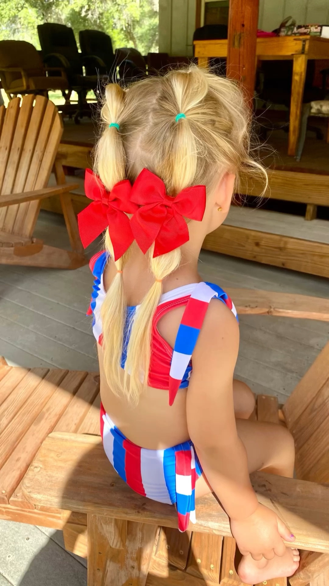Elevate the bubble braid hairstyle by adding bows!! These red bows were the perfect pop for my little girls 4th of July hairstyle! 

#Toddlerhairstyle #hairtutorial #hairbows #summerhairstyles 

#LTKVideo #LTKKids #LTKBeauty