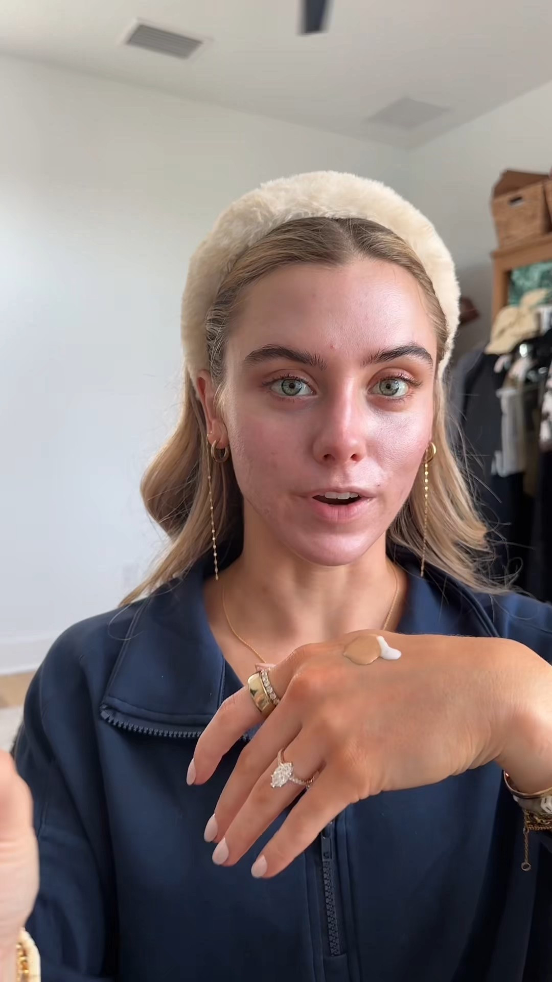 The viral rhode glazing milk fluid mixed with your foundation I used the Haus labs foundation today in shade 200 neutral 

#LTKBeauty #LTKgrwm #LTKFindsUnder50