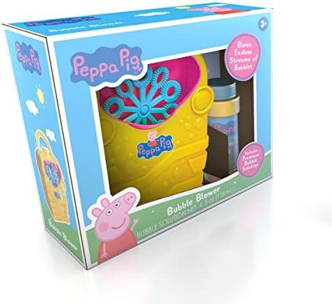 Peppa Pig Bubble Blowing Machine for Kids and Toddlers, Bubble Maker for Outdoor and Party Play, ... | Amazon (US)