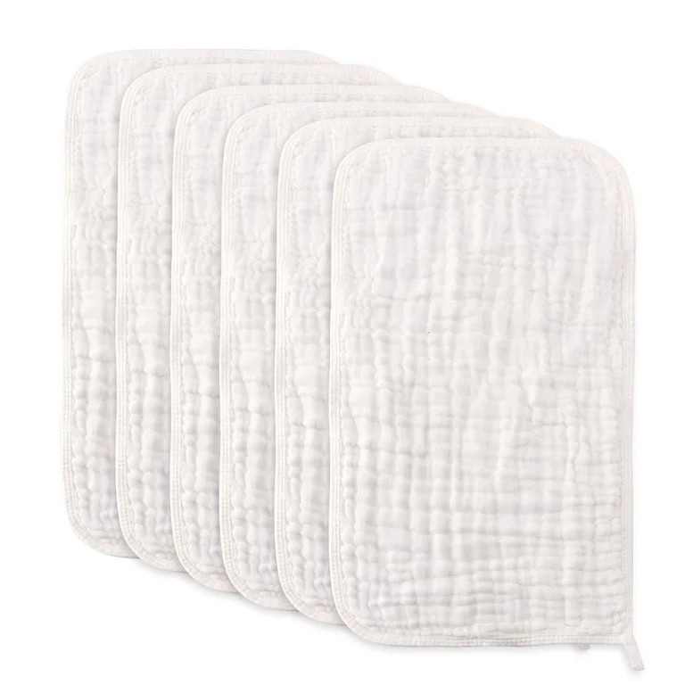 Muslin Burp Cloths Baby Burp Clothes - Burp Rags for Boy Girls Muslin Bibs 6 Layers Large 20''x10... | Walmart (US)