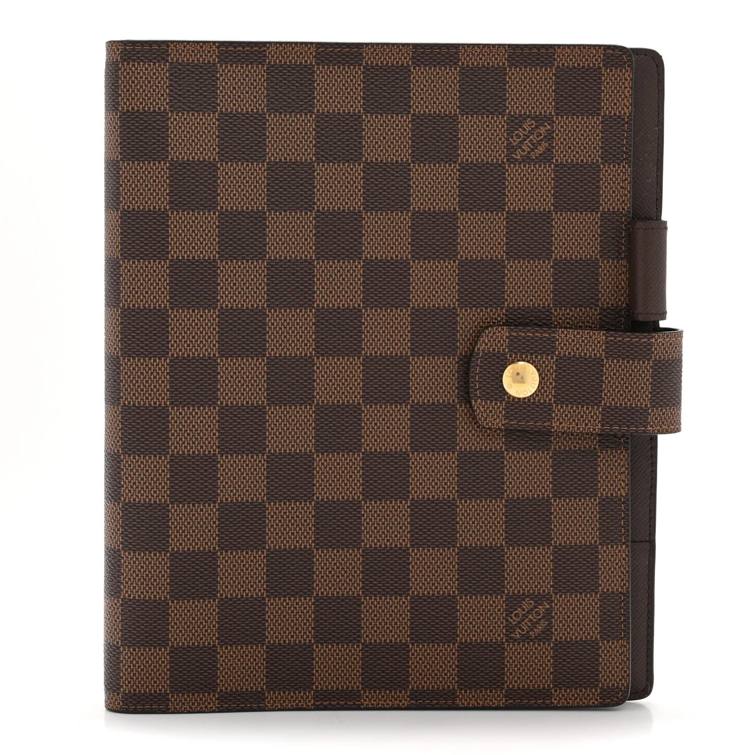 Damier Ebene Large Ring Agenda Cover | FASHIONPHILE (US)