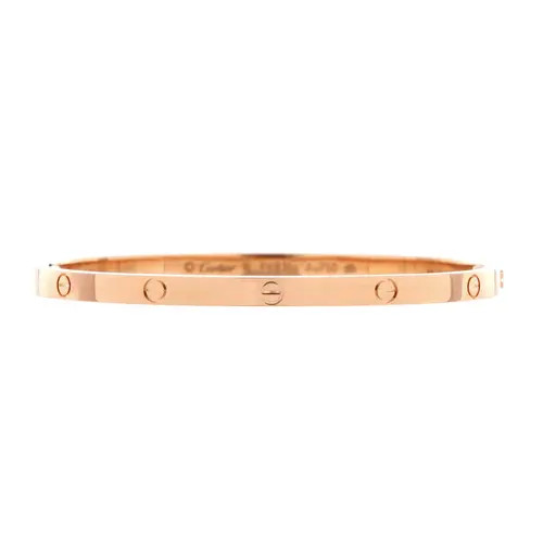 Pre-Owned Cartier Love Bracelet 18K Rose Gold Small in Metallic Gold at Nordstrom | Nordstrom