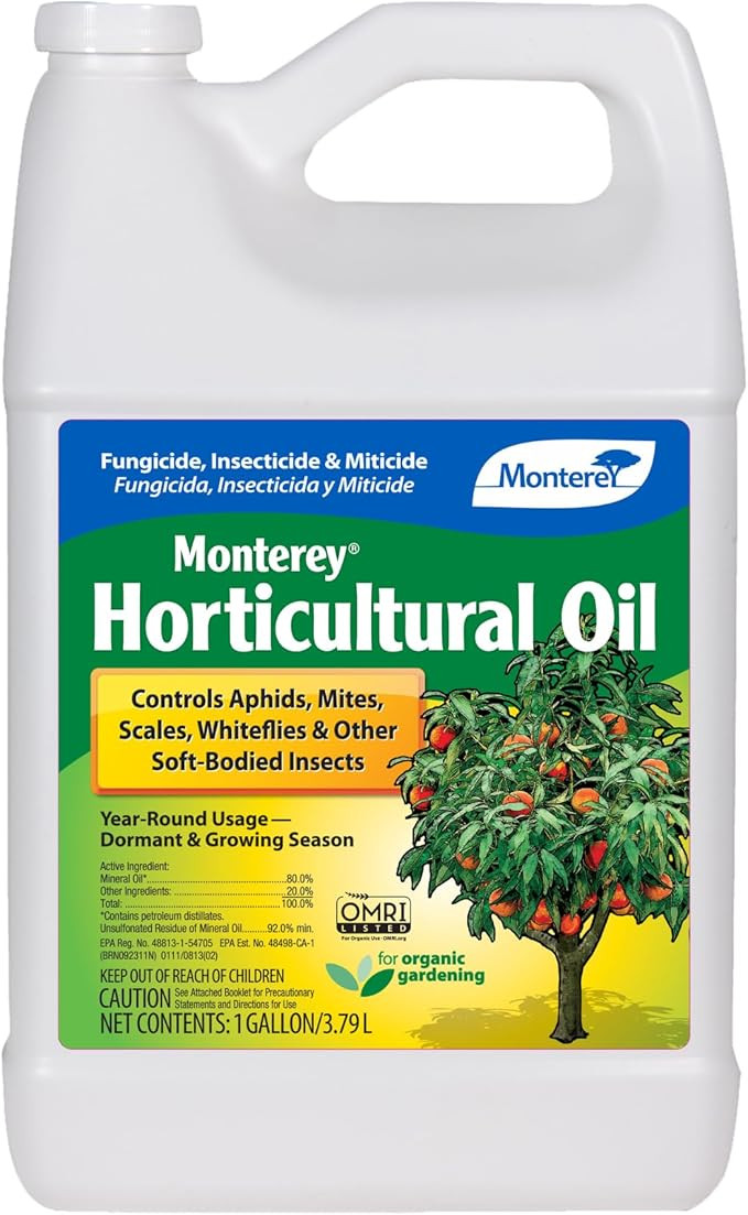 Monterey Horticultural Oil - Organic Gardening Fungicide, Insecticide, & Miticide - Controls Aphi... | Amazon (US)