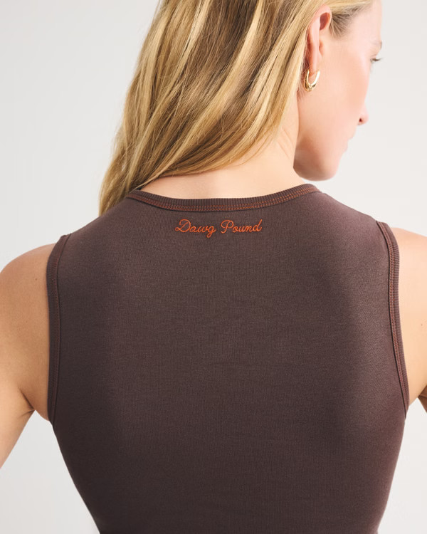 Cleveland Browns Bra-Free Rib High-Neck Tank | Abercrombie & Fitch (US)