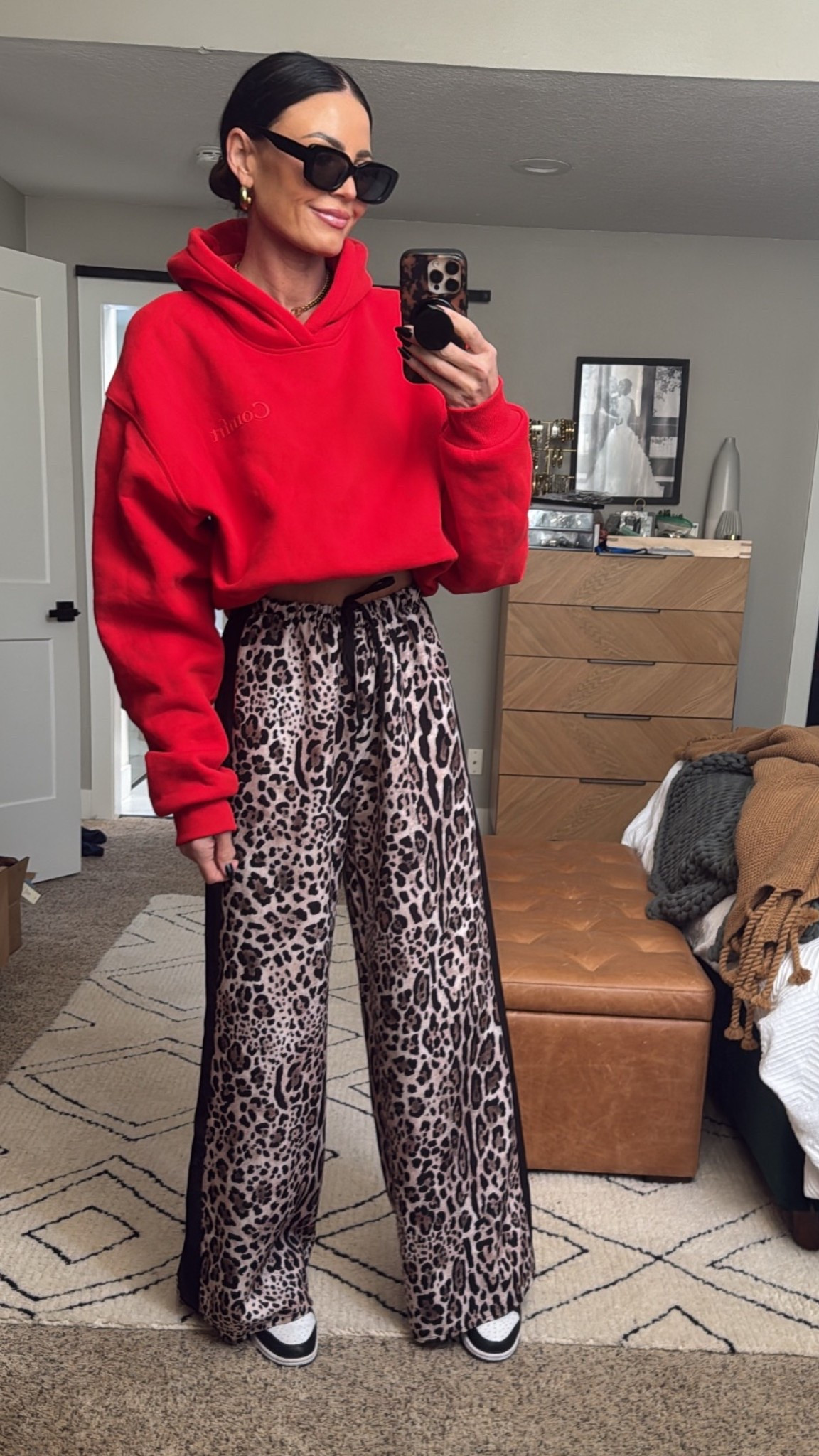 Sweatshirt M
Pants 8 L could have sized down

#LTKTall #LTKOver40 #LTKSaleAlert