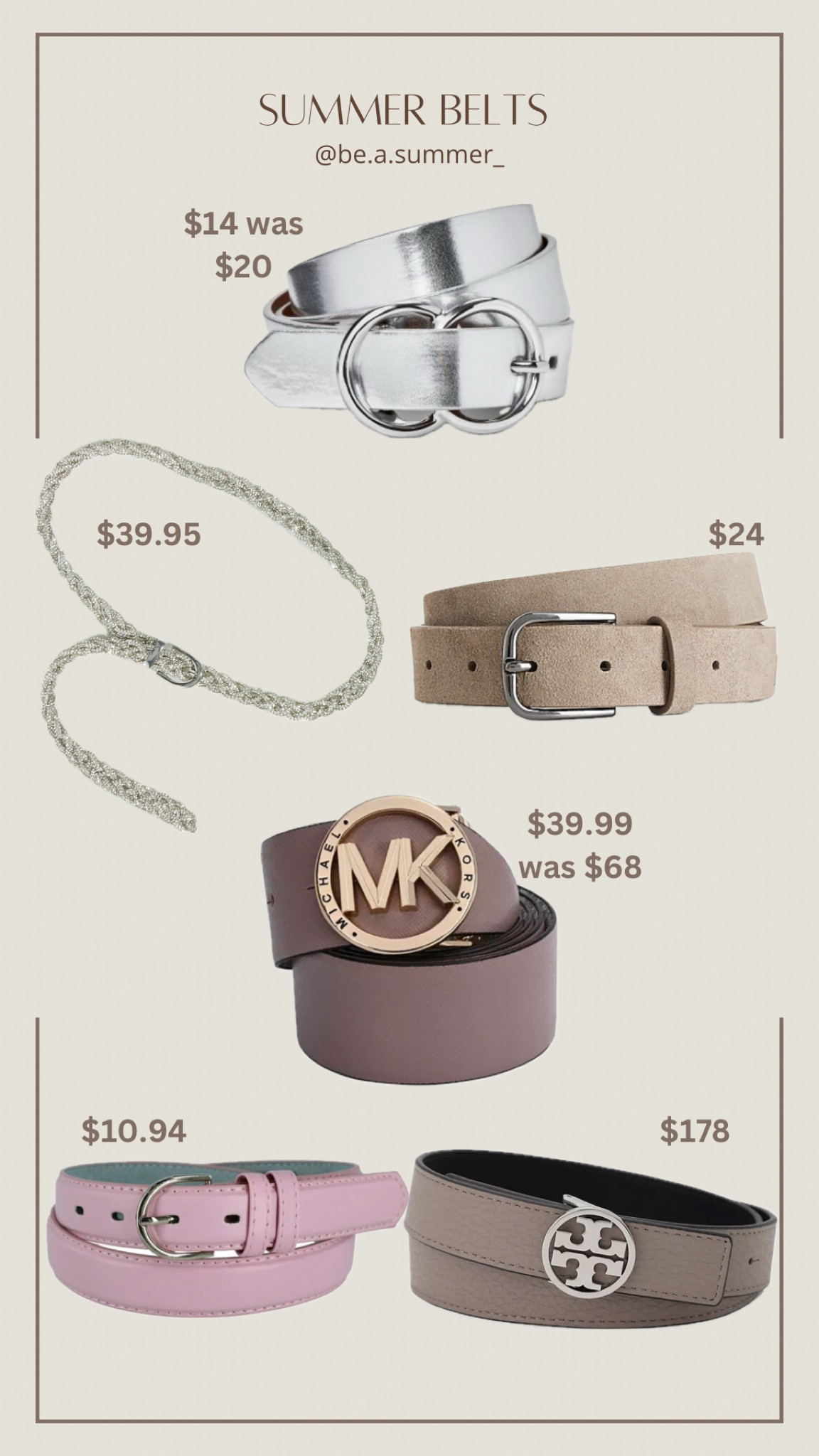 #hocsummer belts

#hoc #beasummer

#LTKstyletip #LTKworkwear #LTKsalealert