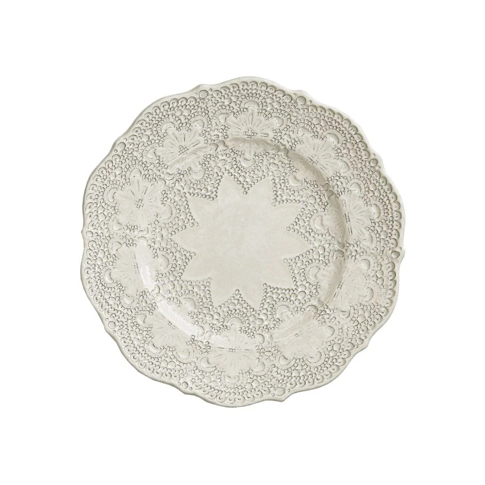 Merletto Antique Salad/Dessert Plate | Arte Italica & Crown Linen Designs