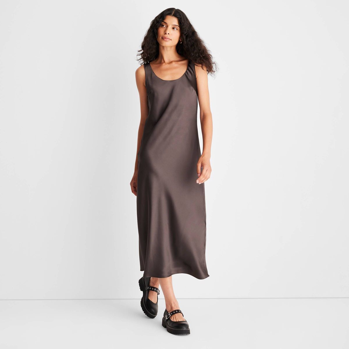 Women's Scoop Neck Strappy Midi Slip Dress - Future Collective™ with Reese Blutstein | Target