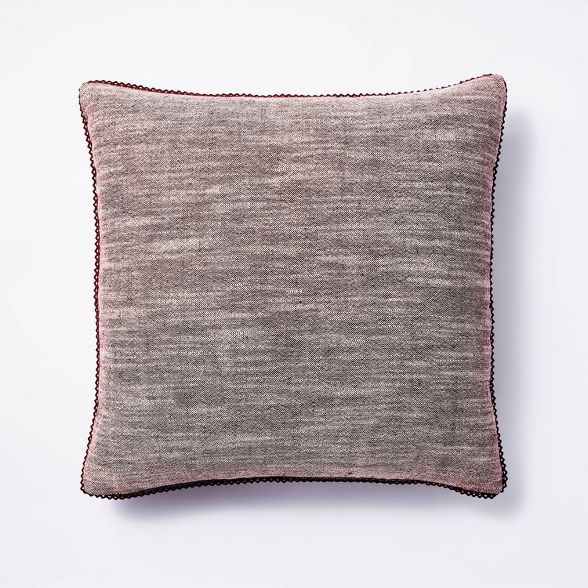 Cotton Velvet with Lace Trim Reversible Throw Pillow - Threshold™ designed with Studio McGee | Target