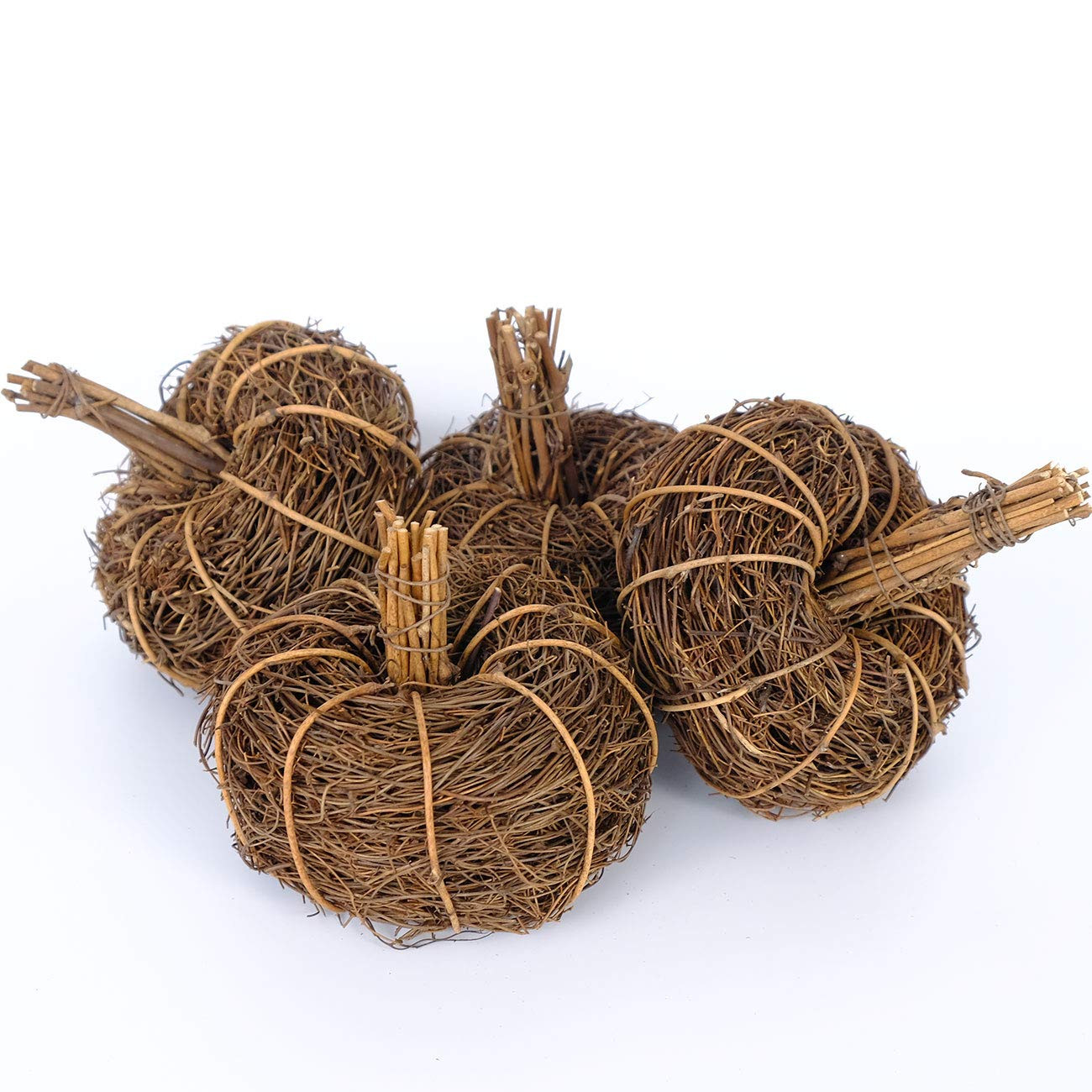 4pcs Artificial Pumpkins Mini Pumpkins Decorative Grapevine Pumpkins for Bowl or Vase Display Fes... | Amazon (US)
