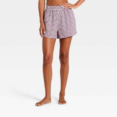 Women's Boxer Pajama Shorts - Wild Fable™ Purple XXS | Target