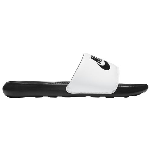 Nike Mens Nike Victori One Slide - Mens Shoes Black/White Size 14.0 | Foot Locker (US)