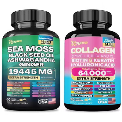 Zoyava Sea Moss 16-in-1 and Collagen 14-in-1 Bundle | Target