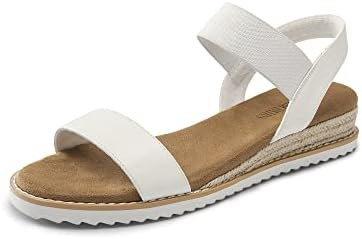 DREAM PAIRS Womens Espadrilles Ankle Strap Sandals | Stretch Elastic Open Toe Comfortable Wedges ... | Amazon (US)