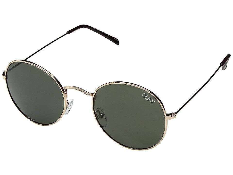 QUAY AUSTRALIA Mod Star (Gold/Green) Metal Frame Fashion Sunglasses | Zappos