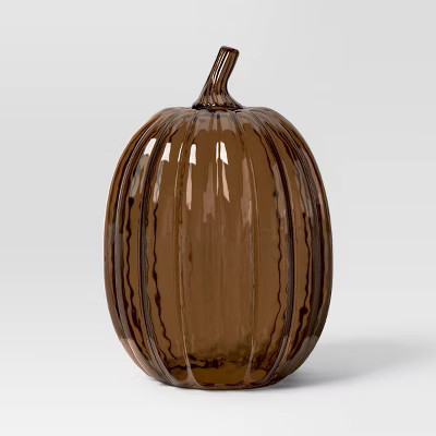 Large Glass Pumpkin Amber - Threshold™ | Target