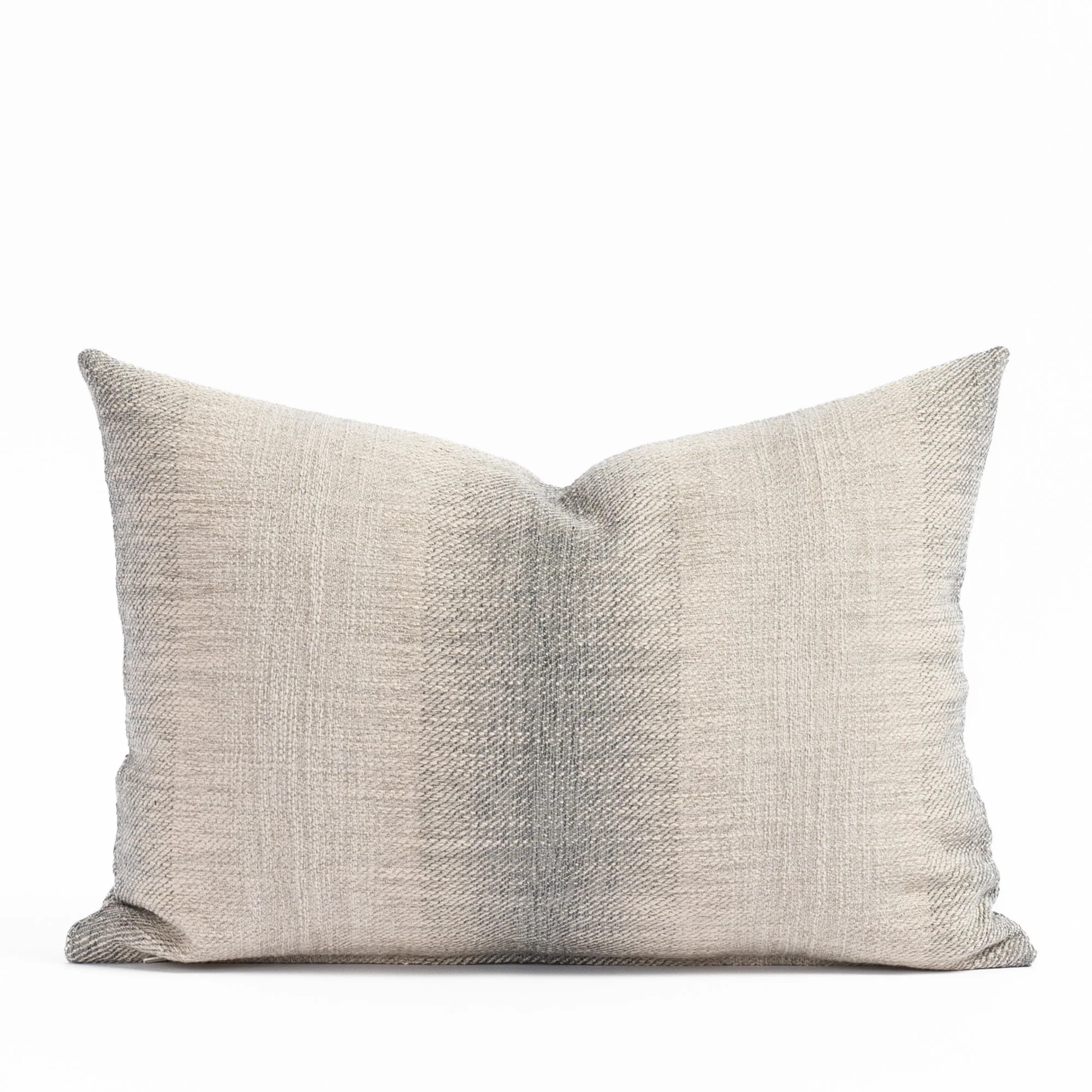 Tahoe Stripe 14x20 Lumbar Pillow, Blue Smoke | Tonic Living