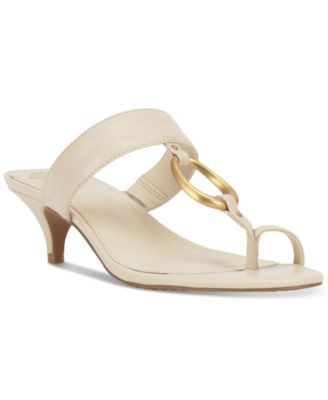Vince Camuto Women's Kimena Toe-Loop Kitten-Heel Sandals - Macy's | Macy's