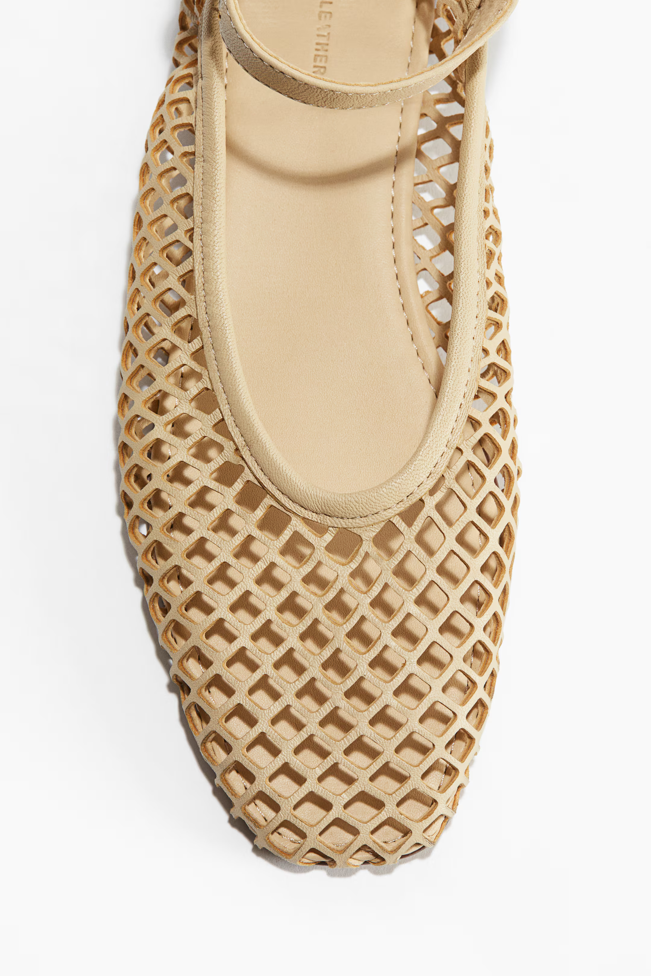 Perforated leather ballet pumps | H&M (UK, MY, IN, SG, PH, TW, HK)
