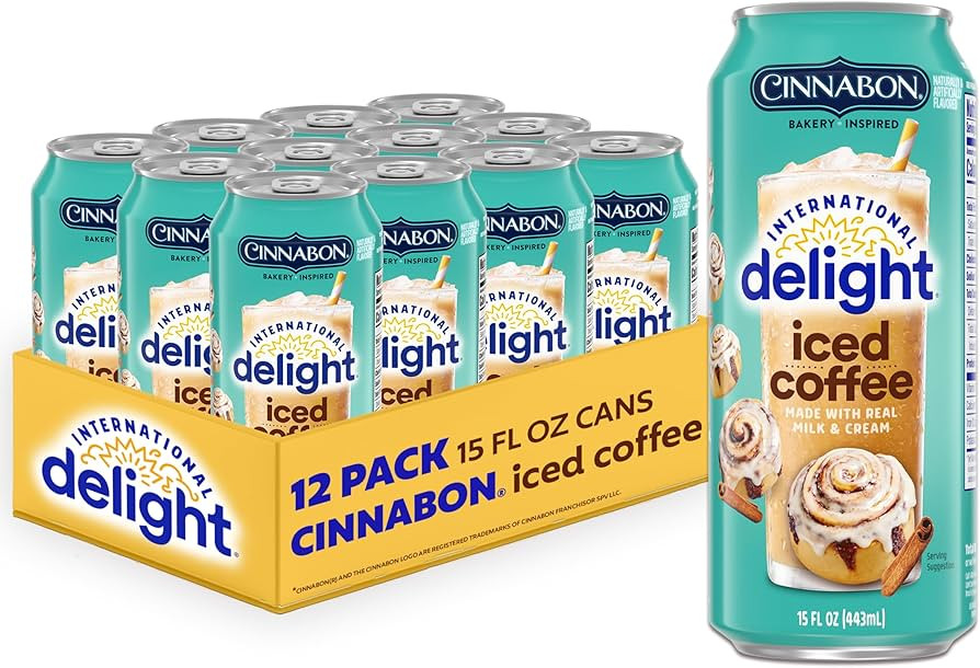 International Delight Iced Coffee, Cinnabon®, Grab and Go Coffee Drinks Made with Real Milk and ... | Amazon (US)