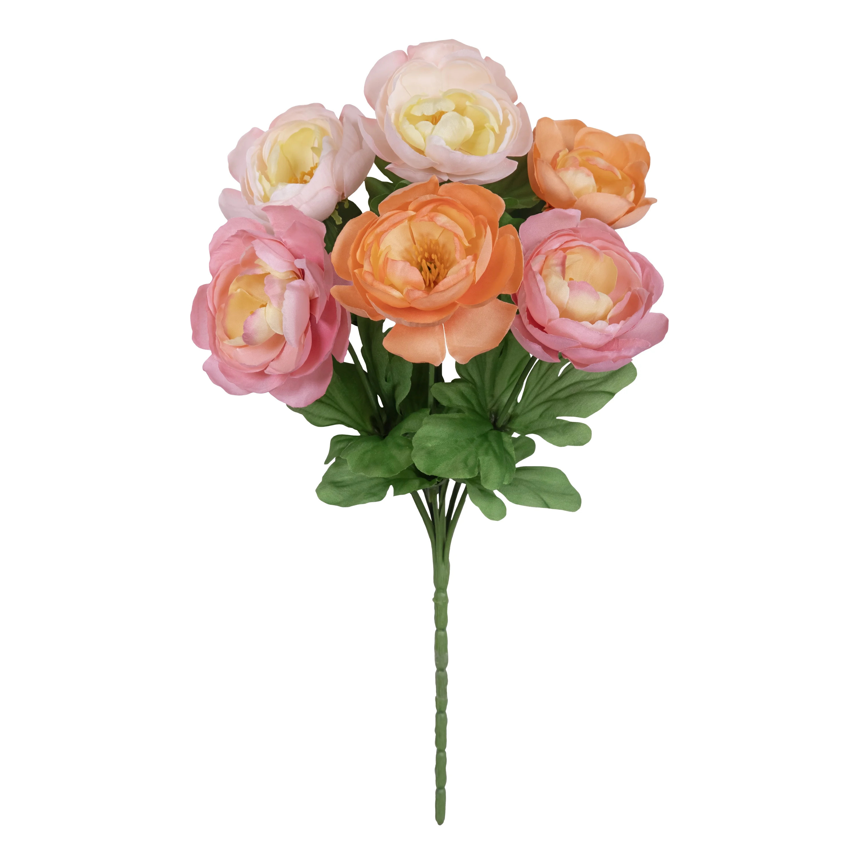 12.5" Artificial Silk Pink Ranunculus Spring Pick, for Indoor Use, by Mainstays | Walmart (US)