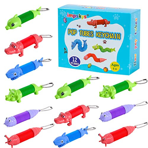 Dog pop tubes,Toy Dog,Animal pop Tubes,Robot dog,Fidget Toys for Kids,Sensory Toys for Kids 5-7,Dog Party Favors,small toys,dog toys for kids,sensory tubes,autism sensory products（12 pcs Animal） | Amazon (US)