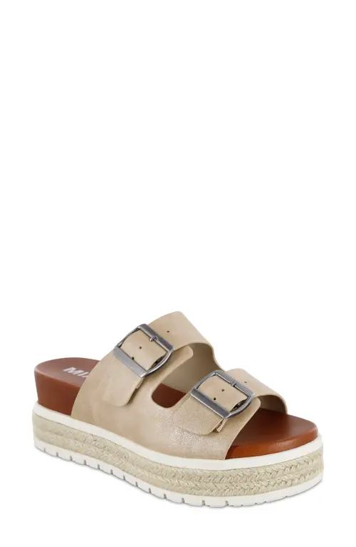 MIA Kely Platform Sandal in Dusty Soft Gold at Nordstrom, Size 7.5 | Nordstrom