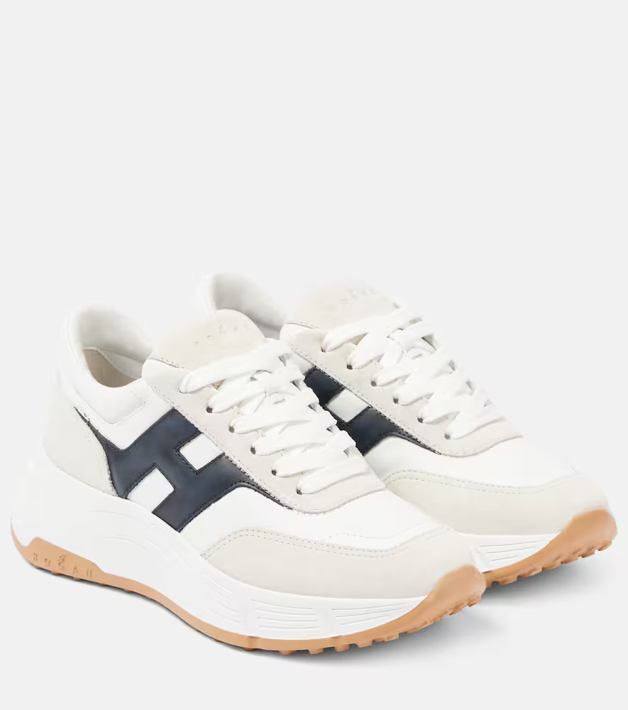 Hogan Hi-Fi suede and leather sneakers | Mytheresa (UK)