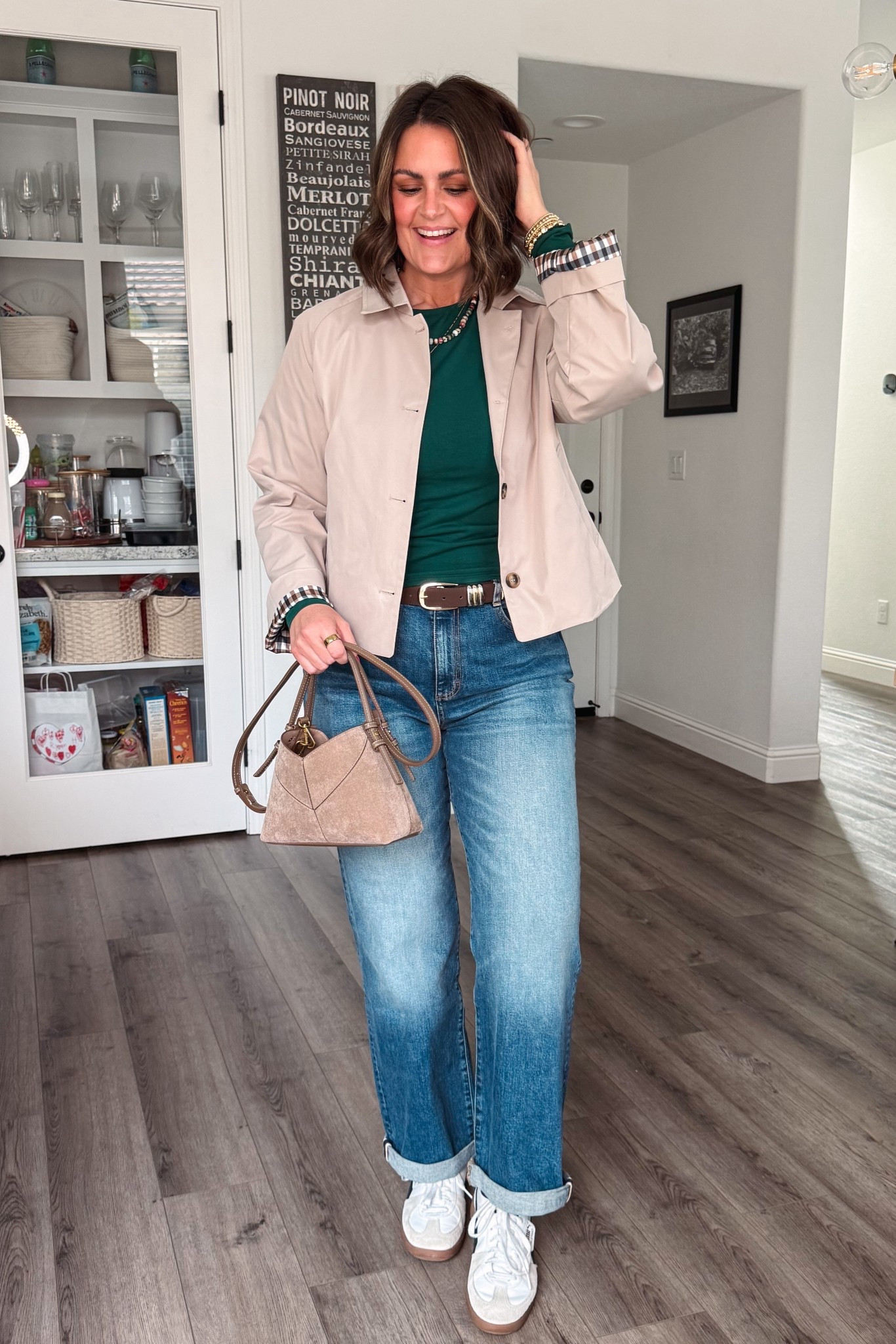 Love this for early spring! 

Jacket, large (do not size up)
Top, large
Jeans, 10 (size down 1)
Belt, large
Sneakers, true 10

Size 12, midsize, easy outfit, trench coat, casual style @Zara  @amazonfindsandfashion 

#LTKSeasonal #LTKootd #LTKMidsize