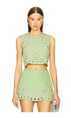 Alexis Tavy Top in Green from Revolve.com | Revolve Clothing (Global)