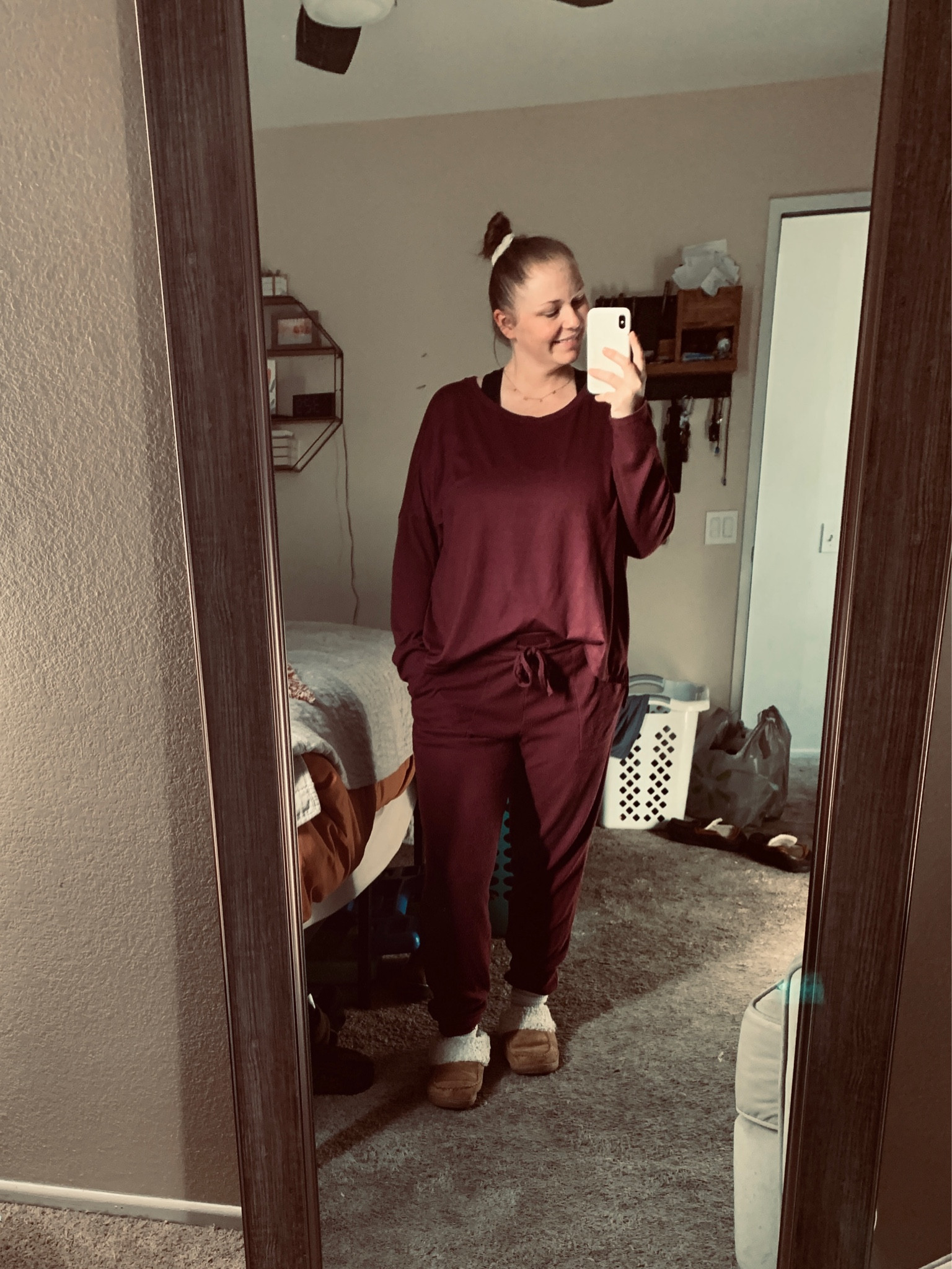 if you’re having a baby soon this loungewear set is 👌🏼👌🏼 Ive been living in them for the past two months. def size up one or two sizes for belly comfort! 

#walmart
#loungewear 
#postpartum 
#comfy

#LTKbump