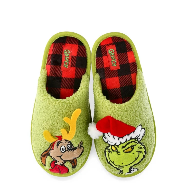 Grinch Family Scuff Slippers, Sizes Kid to Adult | Walmart (US)