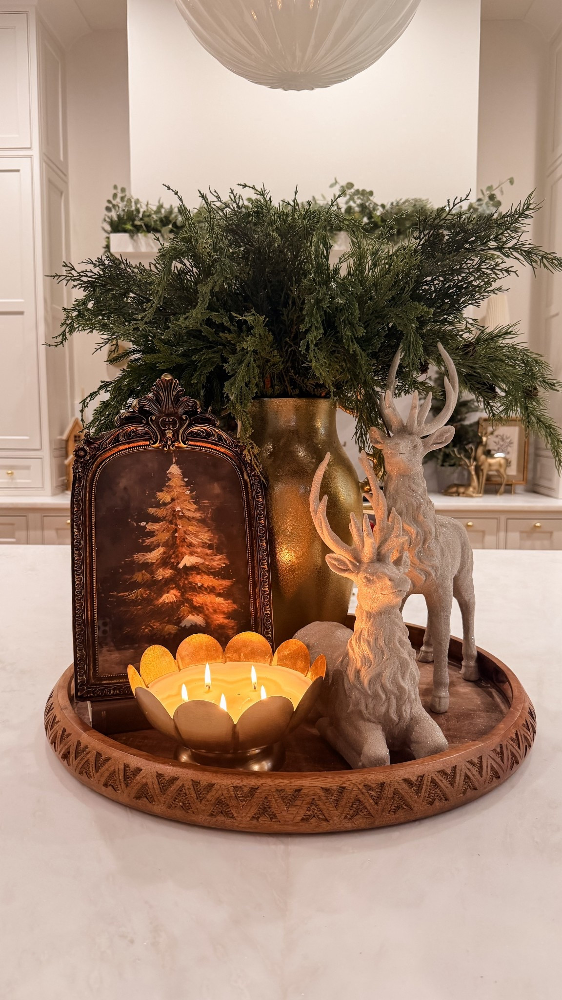 Elegant centerpiece!

#LTKHome #LTKHoliday #LTKSeasonal