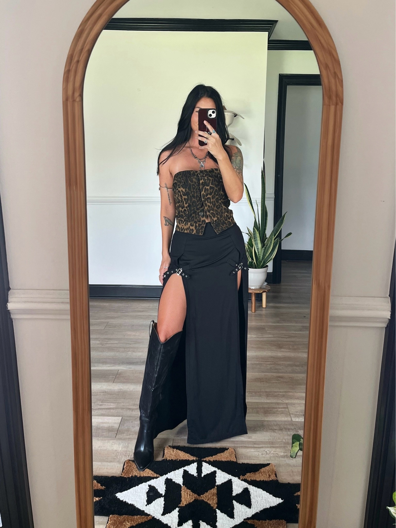 Western grunge look! Wearing xs in leopard top (runs big) & xs in skirt (tts) code LORIG30 or LORILYNN35 to save on knee high boots

#LTKootd #LTKSeasonal #LTKgrwm