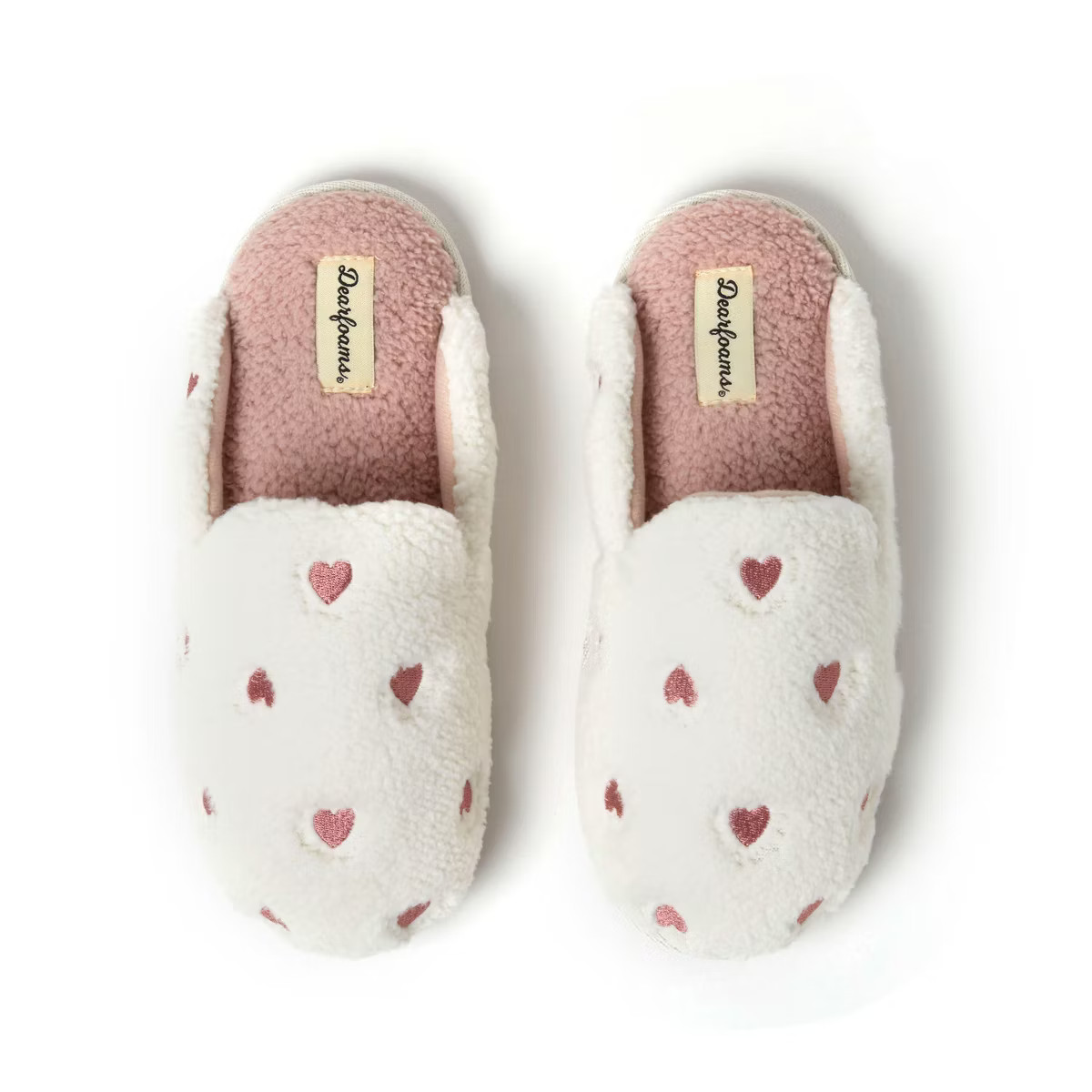 Dearfoams Women's Valentines Day Hearts Scuff Slipper | Target