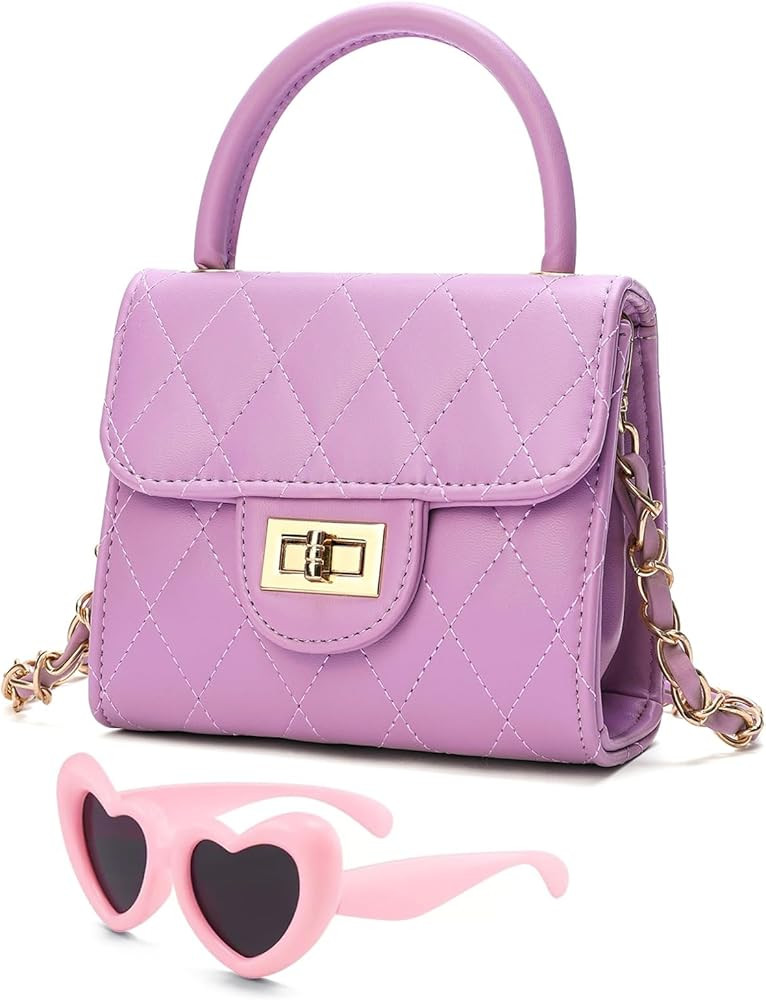 Little Girl Purse Toddler Purse Childrens Purses Little Girls Handbag (Purple) | Amazon (US)