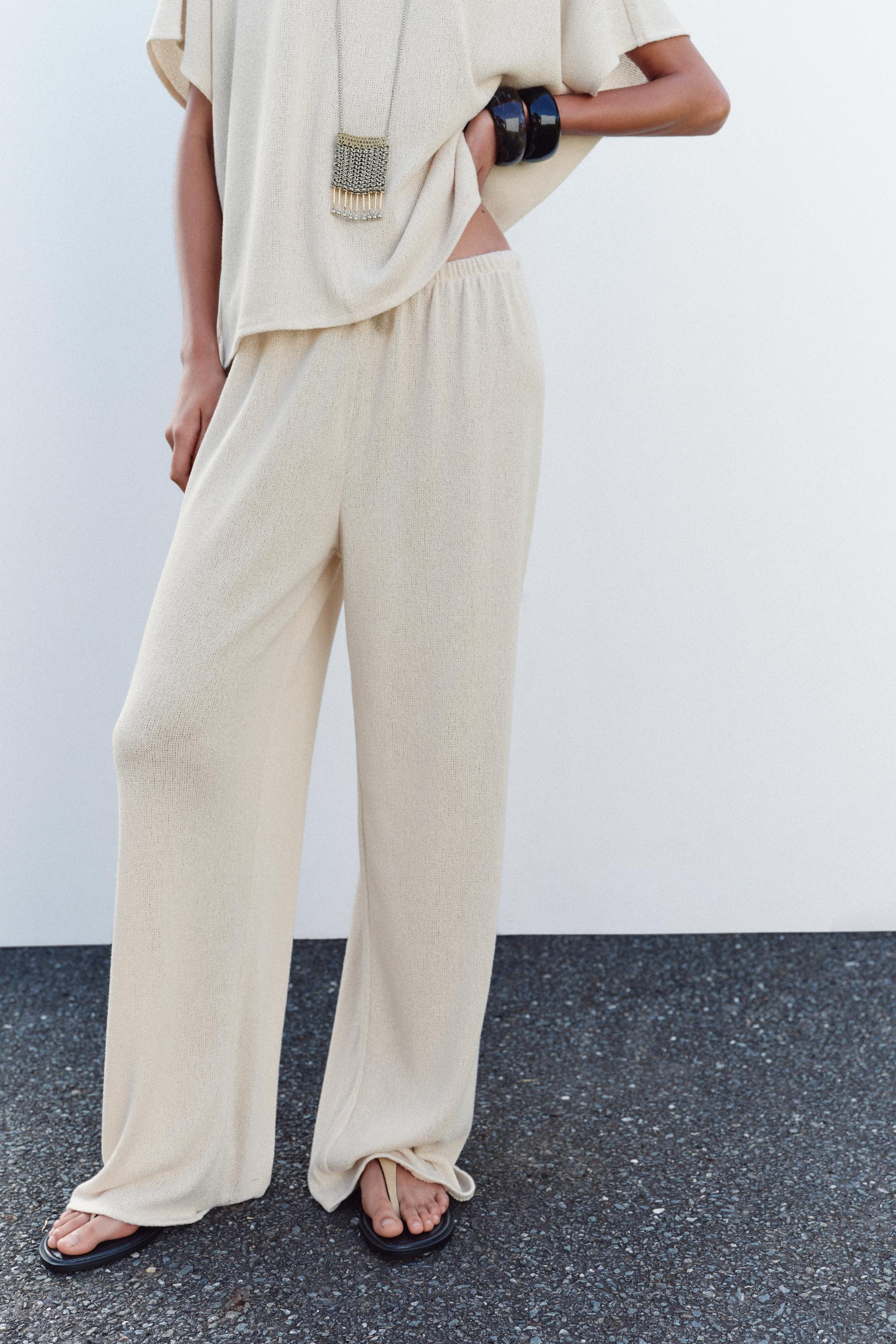 RUSTIC STRAIGHT-LEG TROUSERS | Zara UK