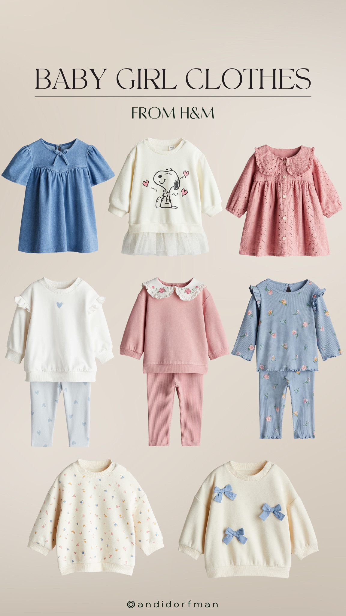 So many cute and affordable baby girl clothes from H&M right now 😍