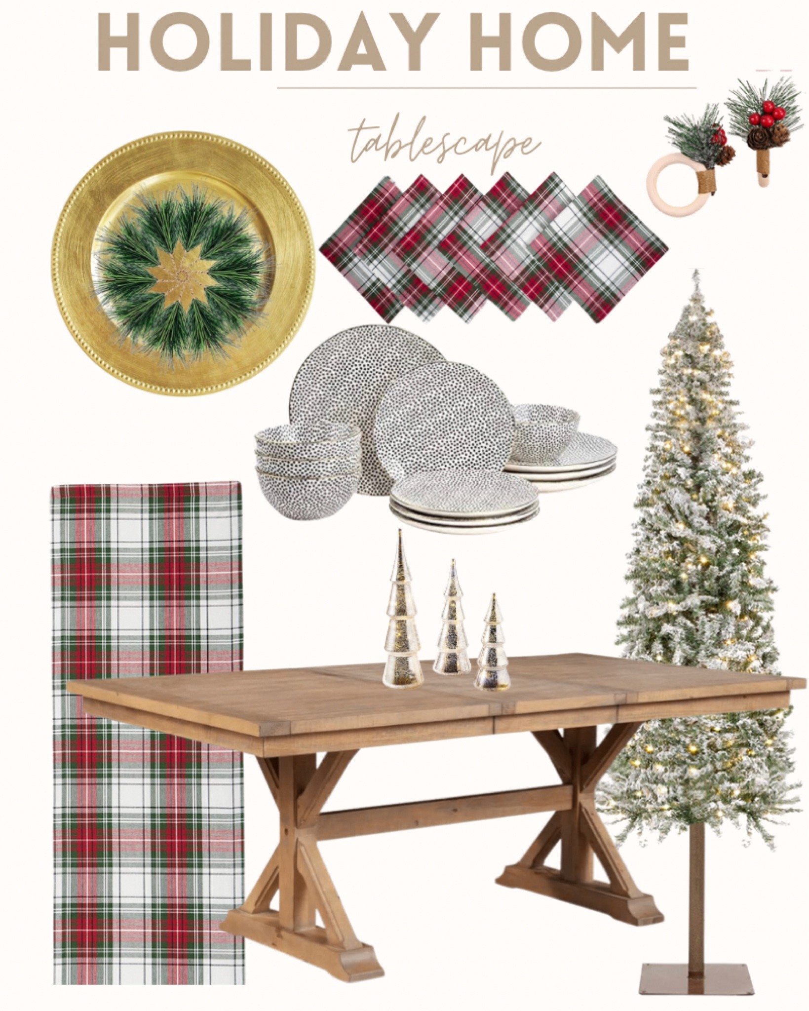Traditional holiday tablescape 

#LTKHoliday #LTKhome #LTKSeasonal