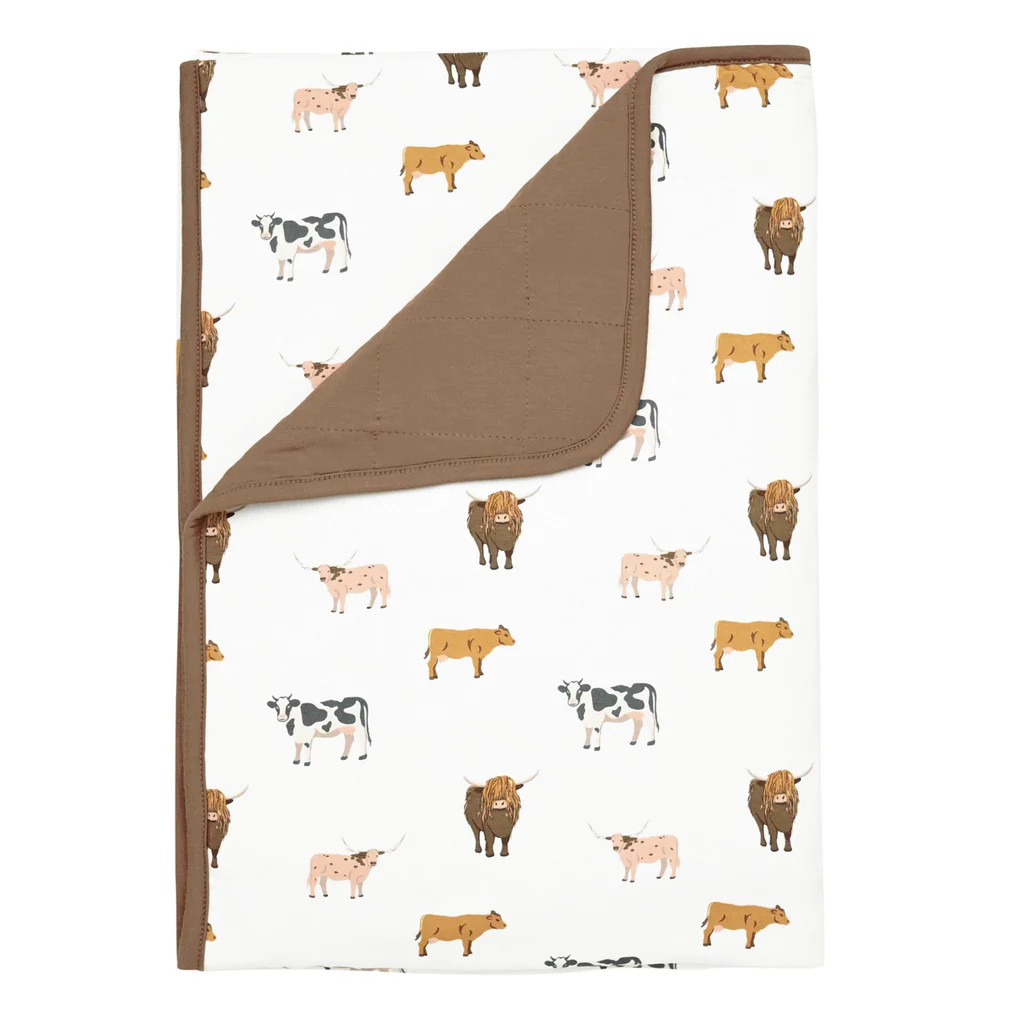 Toddler Blanket in Moo 1.0 | Kyte Baby